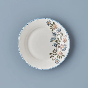 Bella Maison Vintage Porselen Pasta Tabağı 4'lü Mavi (20 Cm) Mavi görseli 5