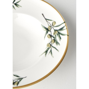 Bella Maison Olive Porselen Makarna Tabağı Yeşil (27 Cm) Yeşil