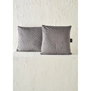 Bella Maison Rita 2'li Dekoratif Kırlent Seti Gri (43x43 Cm) görseli 1
