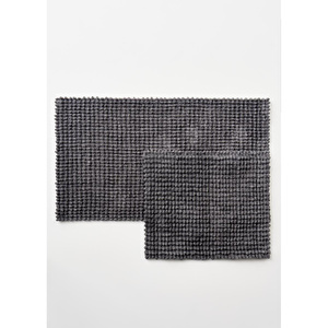 Bella Maison Cosy Paspas Takımı Antrasit (60x100 Cm) Antrasit