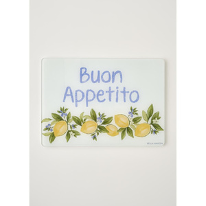 Bella Maison Lemoncello Cam Kesme Tahtası (35x25 Cm) Çok Renkli
