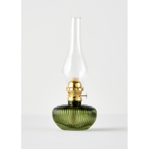 Bella Maison Vintage Cam Gaz Lambası Yeşil (13x33 Cm) Yeşil