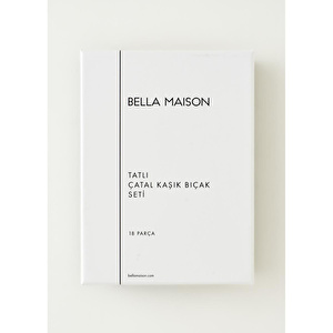 Bella Maison Venedik 18 Parça Tatlı Çatal Kaşık Bıçak Seti Silver Silver görseli 4