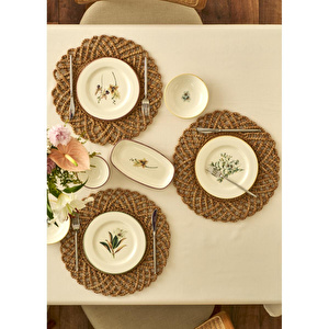Bella Maison Garden 12 Parça 6 Kişilik Porselen Kahvaltı Takımı Çok Renkli