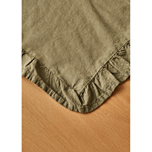 Bella Maison %100 Pamuk Elegance Runner Haki (50x150 Cm) Haki
