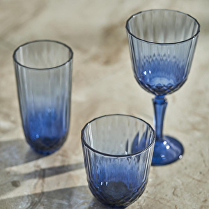 Bella Maison Colore Kesme Kadeh 2'li Mavi (310 Cc) görseli 3