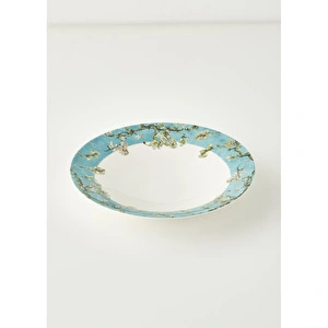 Bella Maison Van Gogh Almond Blossom Porselen Salata Kasesi Turkuaz (29 Cm) Mavi