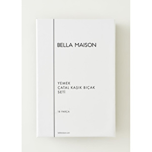 Bella Maison Roma 18 Parça Yemek Çatal Kaşık Bıçak Seti Silver görseli 4