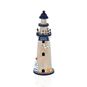 The Mia Retro Marin Deniz Feneri Obje 30 Cm