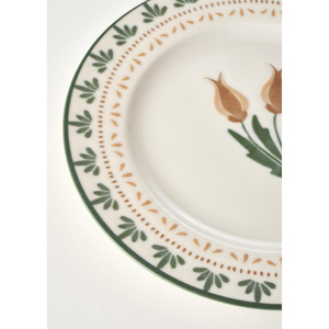 Bella Maison Tulip Porselen 6'lı Pasta Tabağı Seti (21 Cm) Çok Renkli görseli 4