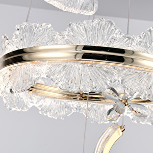 Apliqa Liliana 3'lü Gold Led Avi̇ze görseli 4