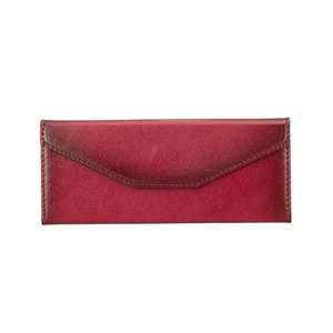 Bloominbag Prisma Classic Red Deri Gözlük Kılıfı – Mıknatıslı Üçgen Tasarım görseli 1