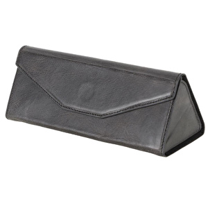 Bloominbag Prisma Charcoal Graphite Deri Gözlük Kılıfı – Mıknatıslı Üçgen Tasarım