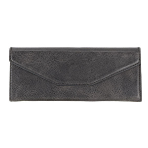 Bloominbag Prisma Charcoal Graphite Deri Gözlük Kılıfı – Mıknatıslı Üçgen Tasarım