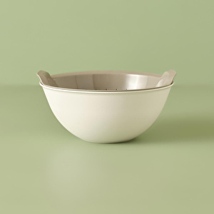 Bella Maison Handle Kaseli Süzgeç Bej (25,5x25,5x10,8 Cm) Bej