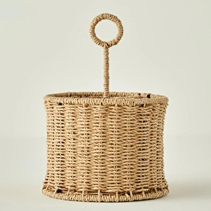 Bella Maison Naturella Bölmeli Dik Kaşıklık Naturel (18x13x27 Cm) Naturel görseli 1