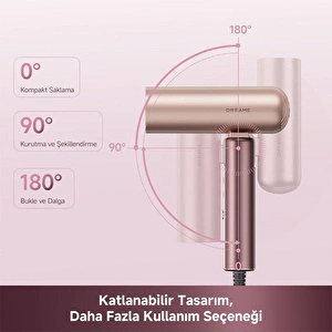 Dreame Pocket Aura Saç Kurutma Makinesi, Pembe görseli 4