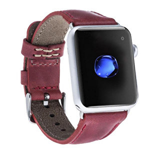 Bloominbag Bloominband Mulberry Wine Deri Apple Watch Kordon-40/41/42 Mm görseli 4