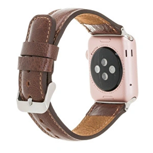 Bloominbag Bloominband Vintage Cognac Deri Apple Watch Kordonu-44/45/46/49mm görseli 2