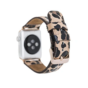 Bloominbag Bloominband Savanna Leopard Deri Apple Watch Kordonu-44/45/46/49mm görseli 2