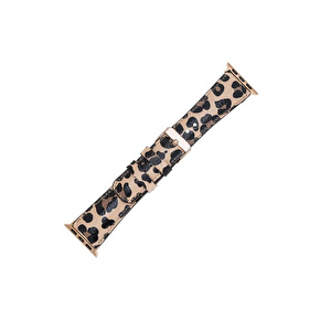Bloominbag Bloominband Savanna Leopard Deri Apple Watch Kordonu-44/45/46/49mm görseli 4