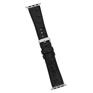 Bloominbag Bloominband Obsidian Black Deri Apple Watch Kordonu-44/45/46/49mm görseli 3
