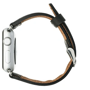 Bloominbag Bloominband Obsidian Black Deri Apple Watch Kordonu-44/45/46/49mm görseli 4