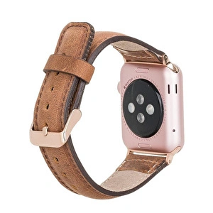 Bloominbag Bloominband Tobacco Brown Deri Apple Watch Kordonu-44/45/46/49mm görseli 2