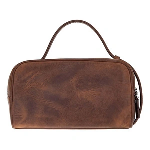 Bloominbag Miren Saddle Heritage Hakiki Deri Unisex Seyahat Bakım & Organizer Clutch Çanta görseli 5