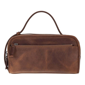Bloominbag Miren Saddle Heritage Hakiki Deri Unisex Seyahat Bakım & Organizer Clutch Çanta görseli 4