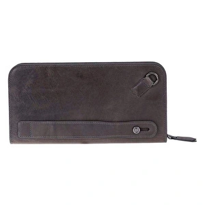 Bloominbag Faron Ash Graphite Telefon Bölmeli Hakiki Deri Unisex Clutch Çanta
