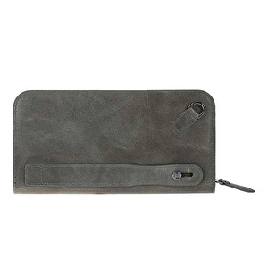Bloominbag Faron Forest Green Telefon Bölmeli Hakiki Deri Unisex Clutch Çanta görseli 3
