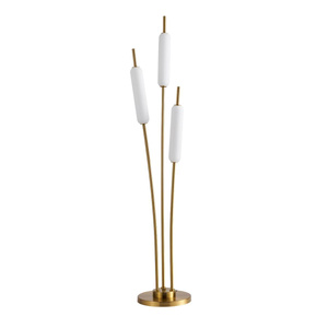Apliqa Reed 3'lü Gold 36 Watt Led Lambader görseli 3