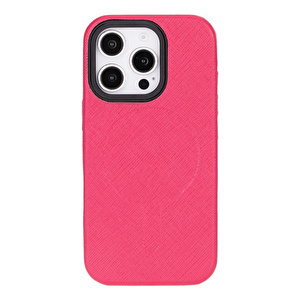 Bloominbag Bloomcase Aeris Electric Fuchsia Iphone 16 Pro Magsafe Hakiki Deri Kılıfı görseli 3