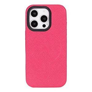 Bloominbag Bloomcase Aeris Electric Fuchsia Iphone 16 Pro Max Magsafe Hakiki Deri Kılıfı görseli 3