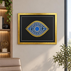 Coho Objet Coho Art Nazar Göz Sembolü - Çerçeveli