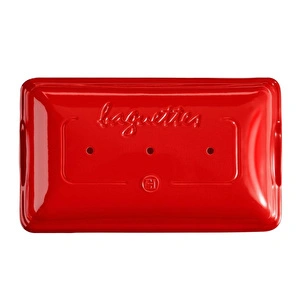 Emile Henry 3 Lü Baget Ekmek Kabı Dikdörtgen 39 X 23 Cm - Kırmızı görseli 2