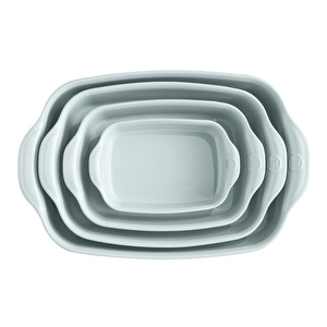 Emile Henry Fırın Kabı Dikdörtgen 30 X 19 Cm - Buz Mavisi görseli 5