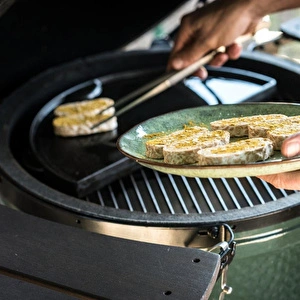 Big Green Egg Döküm Demir Yarım Plança Large görseli 3