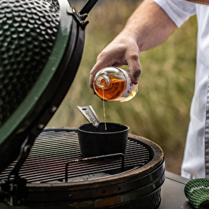 Big Green Egg Döküm Demir Sos Tenceresi Ve Fırçası görseli 3