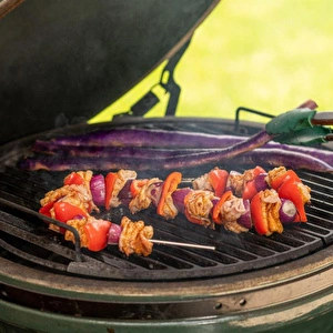 Big Green Egg Döküm Demir Yarım Izgara Large görseli 3