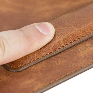 Bloominbag Bloomdesk Ease Honey Tan Hakiki Deri Bilek Destekli Mouse Pad görseli 5