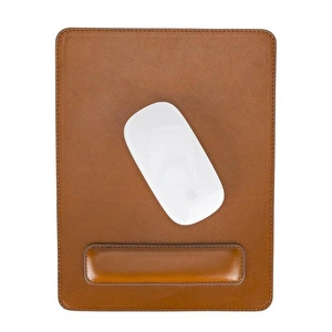 Bloominbag Bloomdesk Ease Desert Tan Hakiki Deri Bilek Destekli Mouse Pad görseli 3