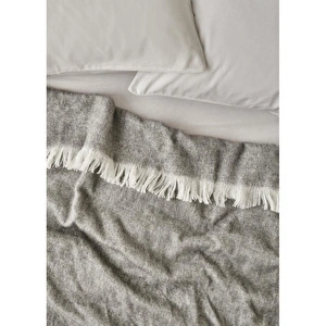 Bella Maison Cozy Akrilik Çift Kişilik Battaniye Gri (200x220 Cm) Gri görseli 2