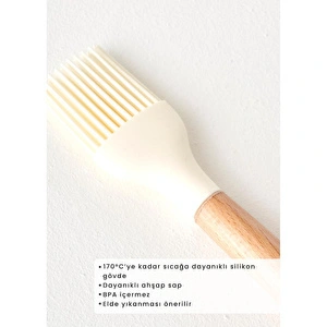 Bella Maison Olivia Silikon Fırça Krem (27x4x2 Cm) Krem görseli 2