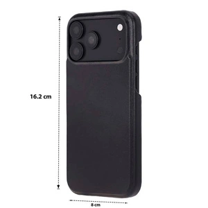 Bloominbag Bloomcase Vectra Obsidian Black Iphone 18 Pro Max Magsafe Hakiki Deri Kılıf görseli 5