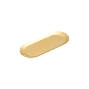 The Mia Linea Oval Çelik Servis Tabağı Gold 26 X 11 Cm