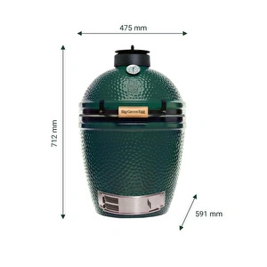 Big Green Egg Medium Kömürlü Kamado Barbekü görseli 3