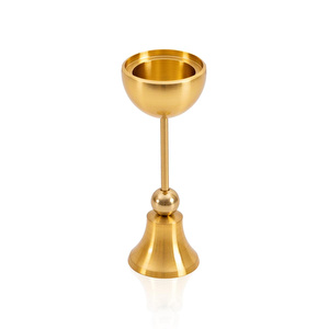 The Mia Brass Pirinç Şamdan Ve Tealight Mumluk 15 Cm görseli 5