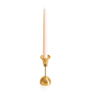 The Mia Brass Pirinç Şamdan Ve Tealight Mumluk 15 Cm